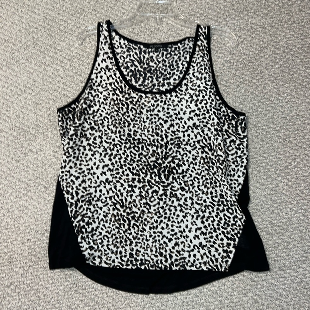 Black and Cheetah tank top